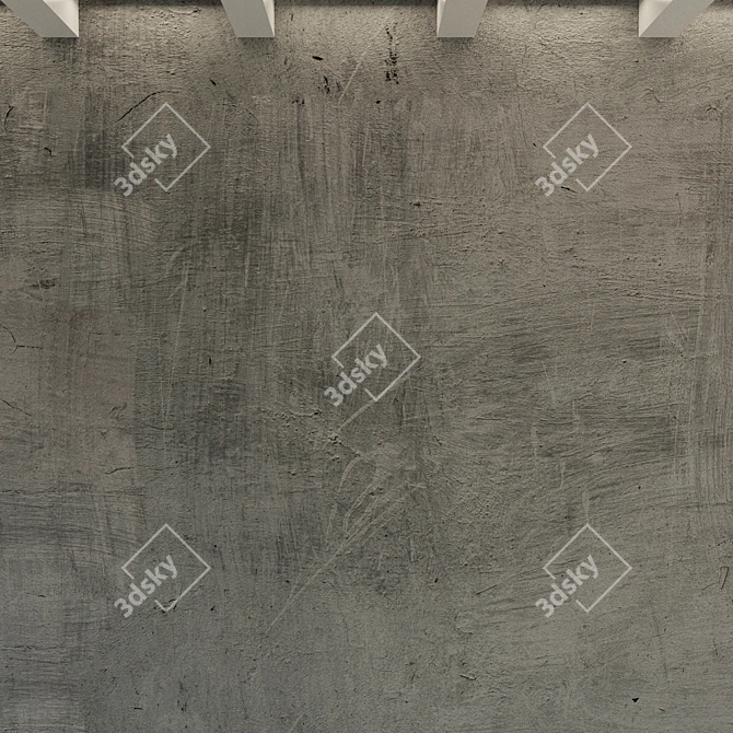 Title: Vintage Concrete Wall Texture 3D model image 2