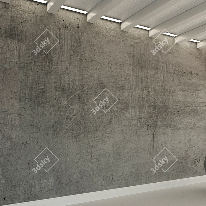 Title: Vintage Concrete Wall Texture 3D model image 3