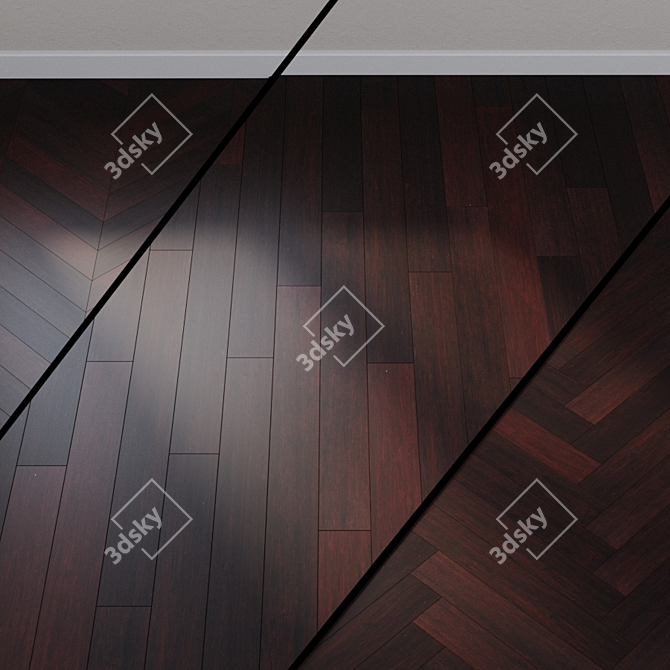 Forge Bamboo Parquet Flooring 3D model image 1