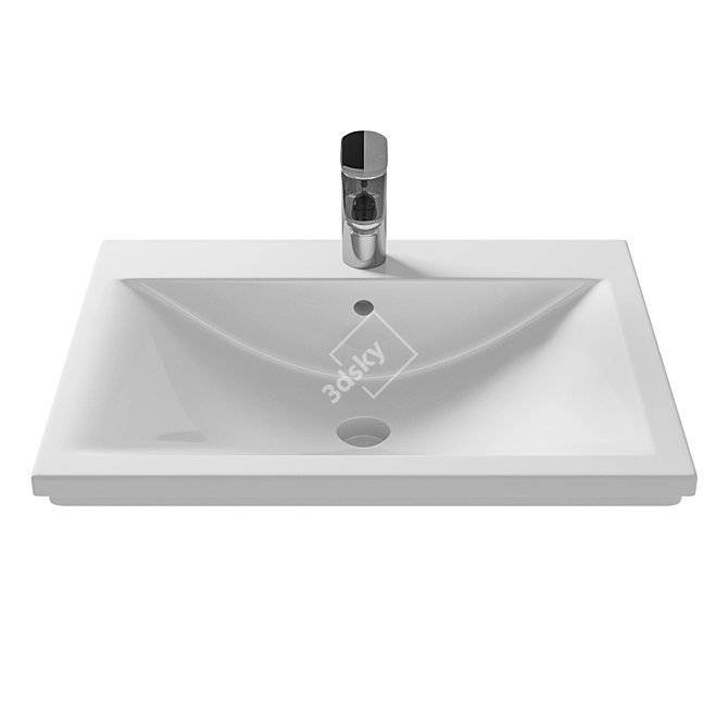 Roca Diverta Washbasin 55x42: Modern Elegance 3D model image 1