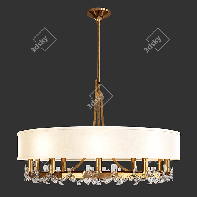 Elegant Azu Chandelier - Timeless Beauty & Style 3D model image 1