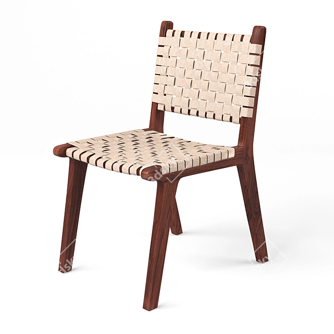 Dede Dining Chair: Sleek and Stylish Seating 3D model image 1