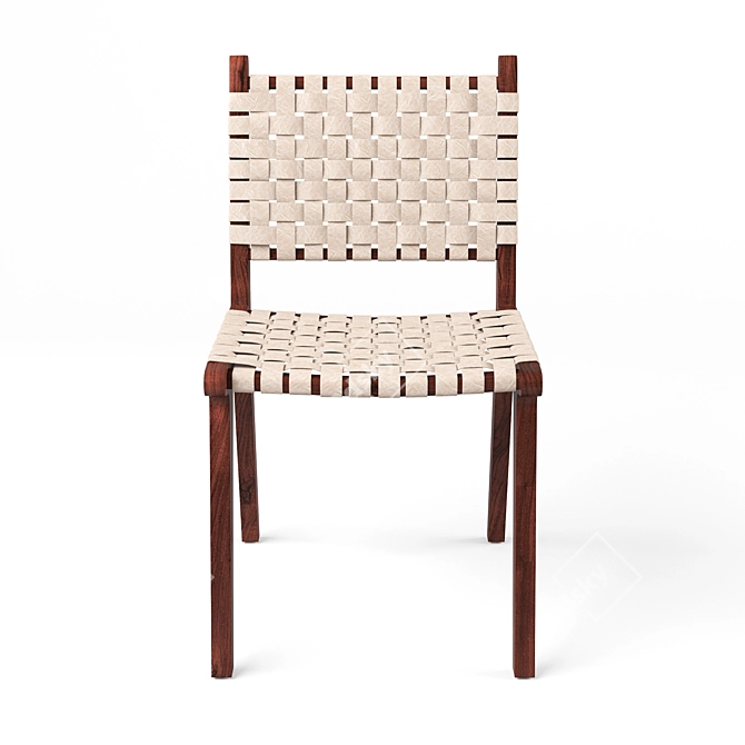 Dede Dining Chair: Sleek and Stylish Seating 3D model image 2