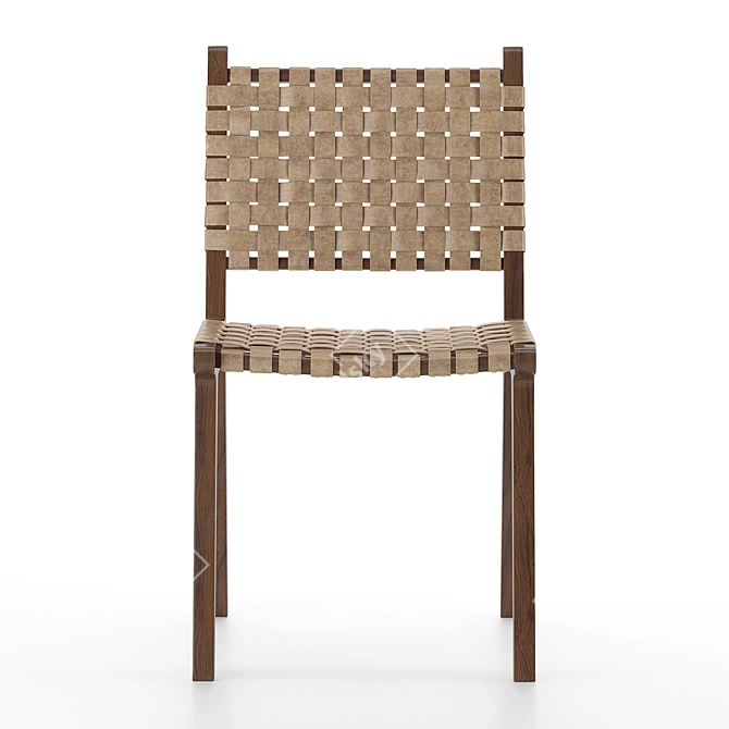 Dede Dining Chair: Sleek and Stylish Seating 3D model image 5