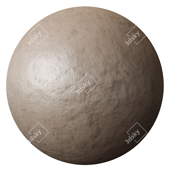 Seamless Decorative Plaster Texture 3D model image 3