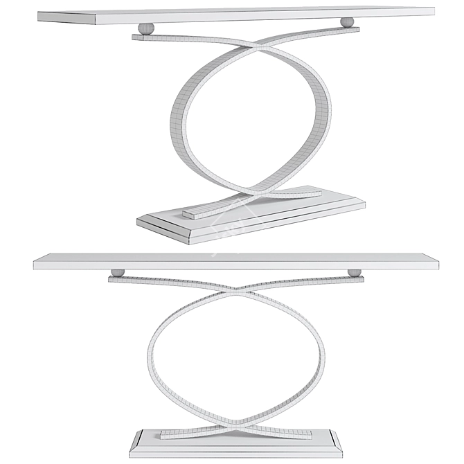 Modern Console Table LaLume 3D model image 2