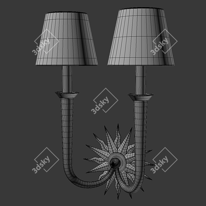 Icarus Wall Lamp: Modern Elegance 3D model image 2