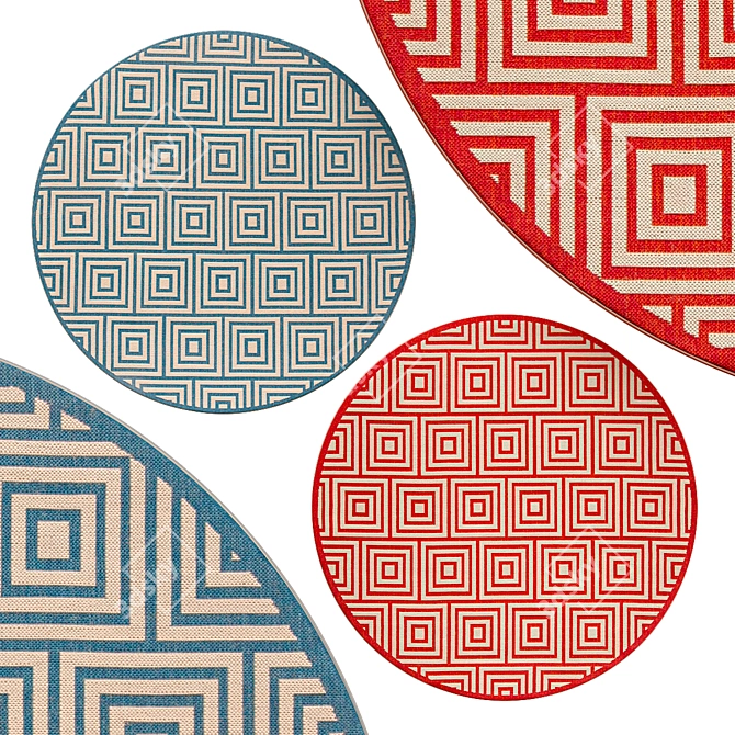 Circle Bliss Rugs | No. 174 3D model image 1