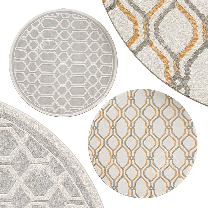 Elegant Circle Rugs | No. 176 3D model image 1