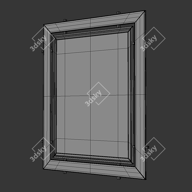 Simpsons Brompton Leather Mirror 3D model image 2