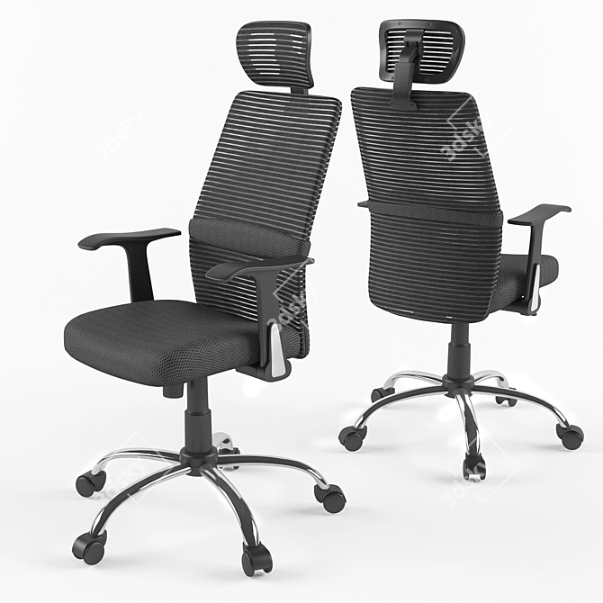 ErgoMesh Office Chair - Efficient and Comfortable 3D model image 1