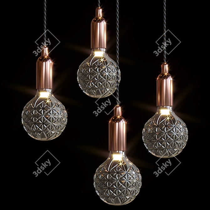 Elegant Polys Lamp 3D model image 2