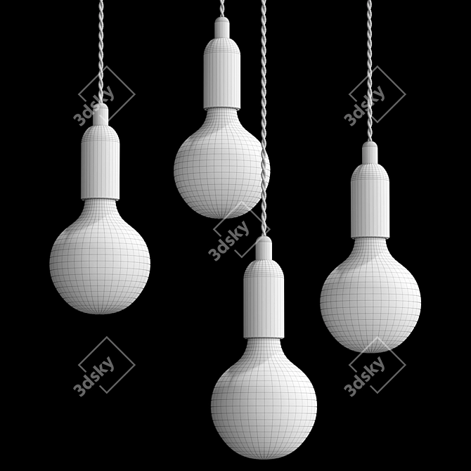 Elegant Polys Lamp 3D model image 3