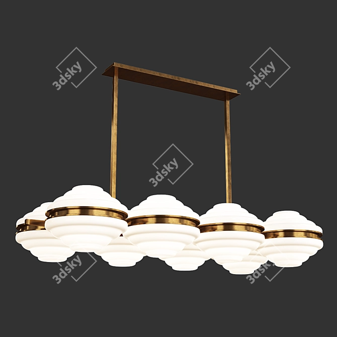 Elegant Ellepi Chandelier 3D model image 1