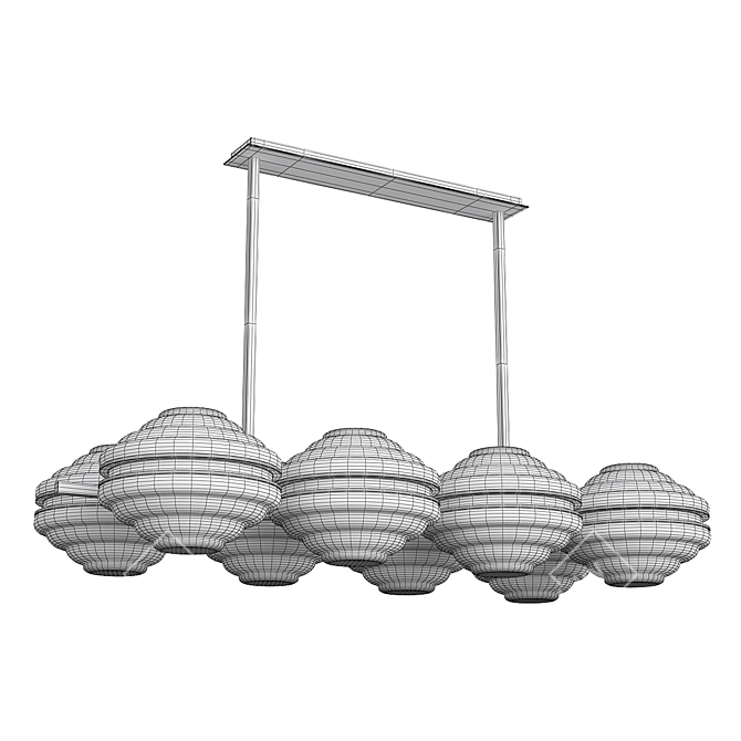 Elegant Ellepi Chandelier 3D model image 2