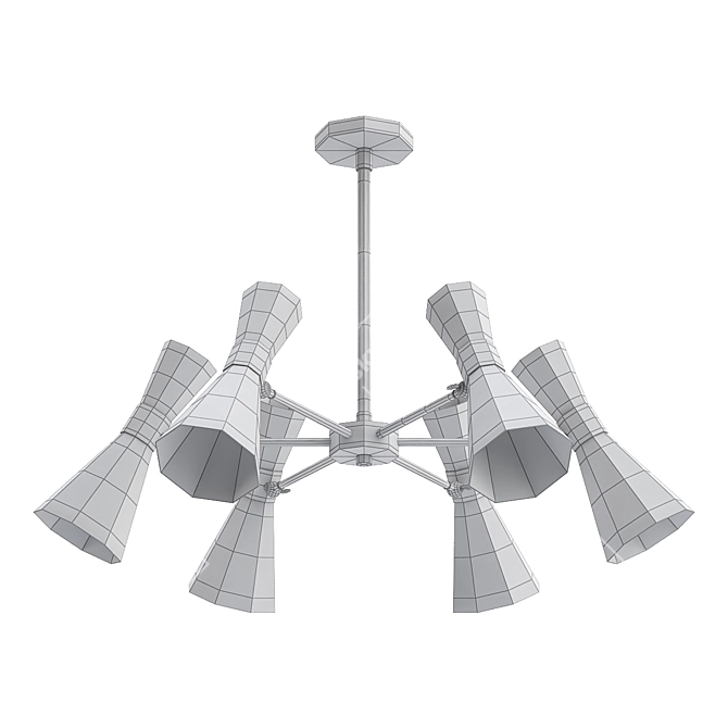 Elegant Modern Lighting Fixture 3D model image 2