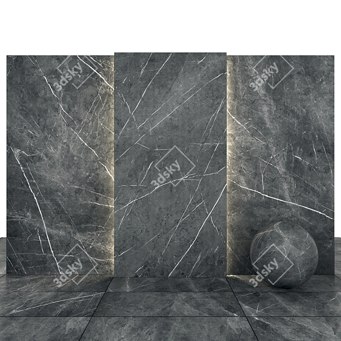 Gray Stone Texture Collection 3D model image 1