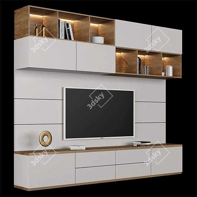 Modern TV Stand 042 3D model image 2