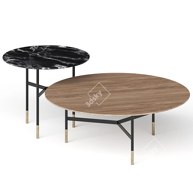 Harri Coffee Table - Stylish and Versatile 3D model image 1