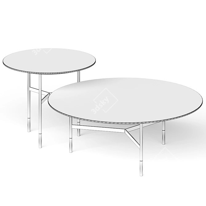 Harri Coffee Table - Stylish and Versatile 3D model image 2