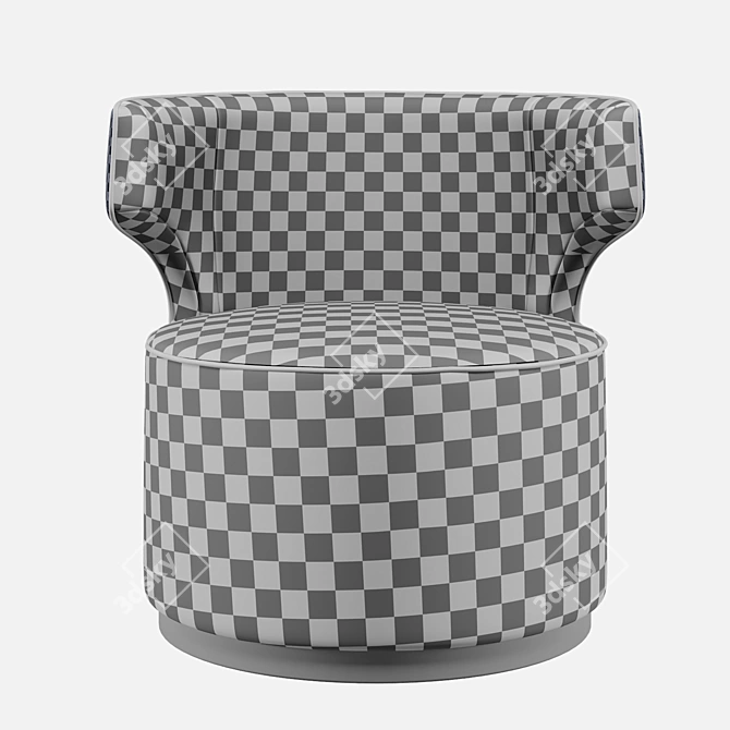 Modern Comfort Armchair 3D model image 5