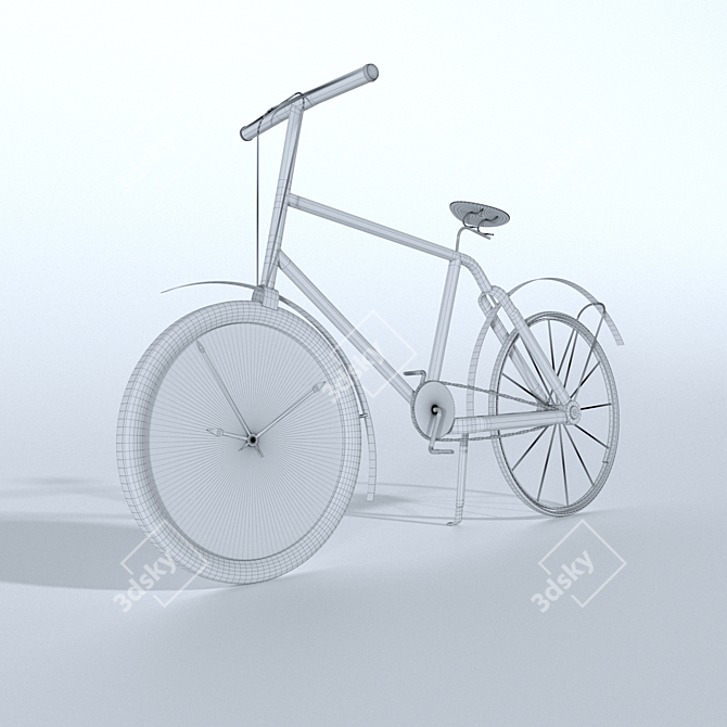  Futuristic TimeBicycle 26.1K Poly 3D model image 3