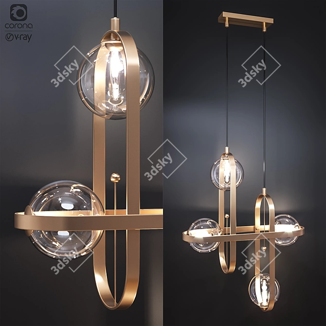 St Luce Circono Pendant Light 3D model image 1