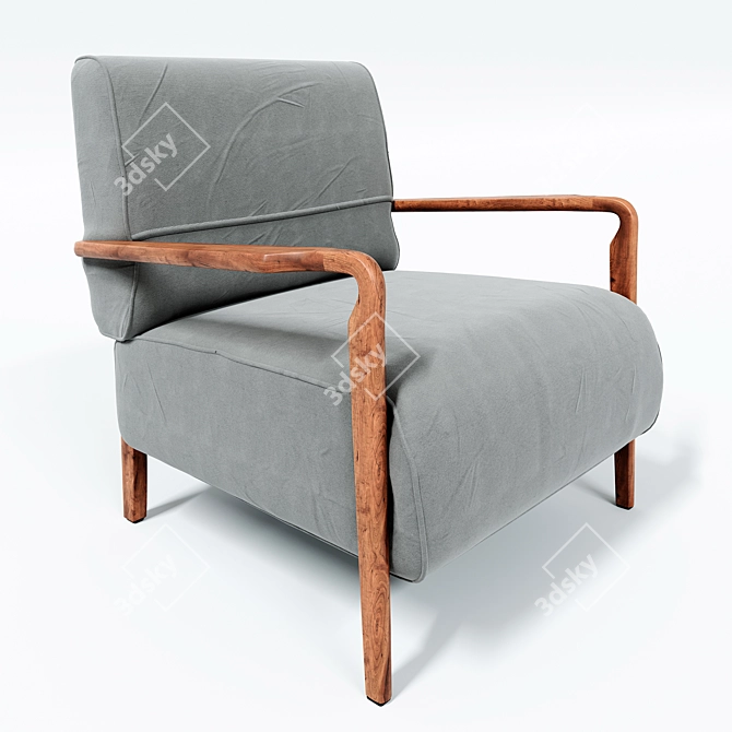 Niguel Lounge Chair: Sleek and Stylish 3D model image 1