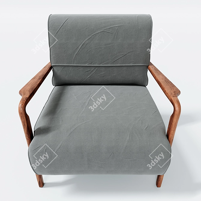 Niguel Lounge Chair: Sleek and Stylish 3D model image 2