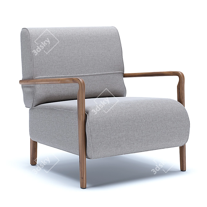 Niguel Lounge Chair: Sleek and Stylish 3D model image 5