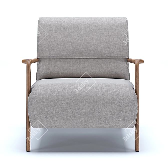 Niguel Lounge Chair: Sleek and Stylish 3D model image 7