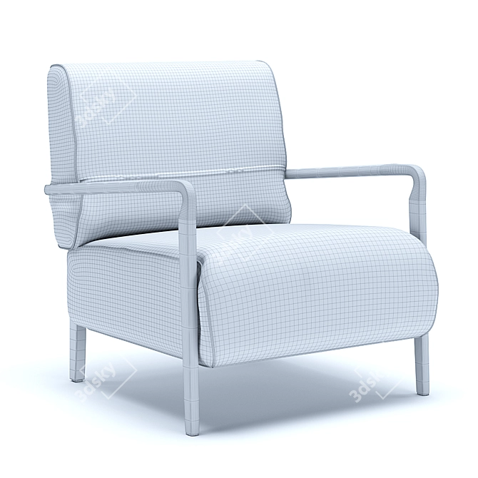 Niguel Lounge Chair: Sleek and Stylish 3D model image 8