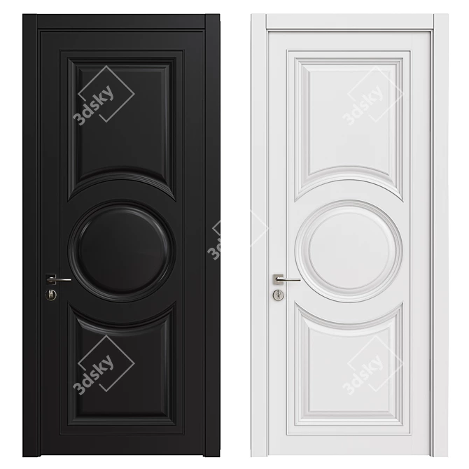 Elegant Door Interior 3D model image 1