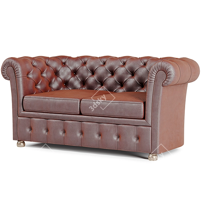 Elegant Chester Sofa - PBR Ready 3D model image 3