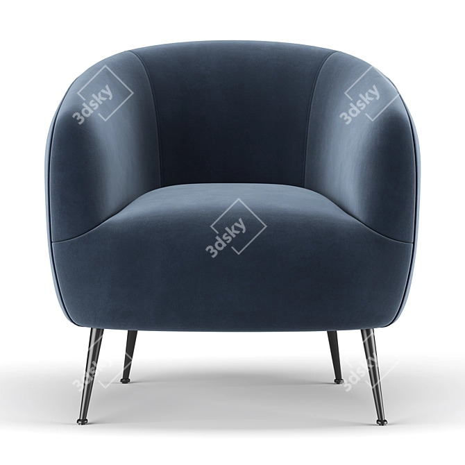 Elegant Danica Chair: Serene Comfort 3D model image 3