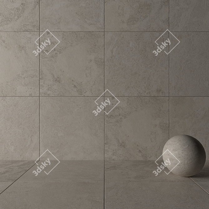 Flaviker Navona Bone Cross - Premium 120x120 Tiles 3D model image 3