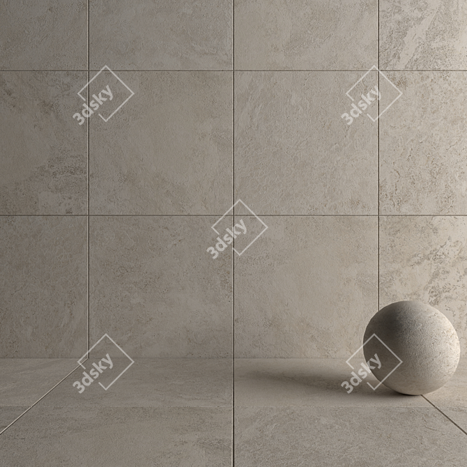 Flaviker Navona Bone Cross - Premium 120x120 Tiles 3D model image 4