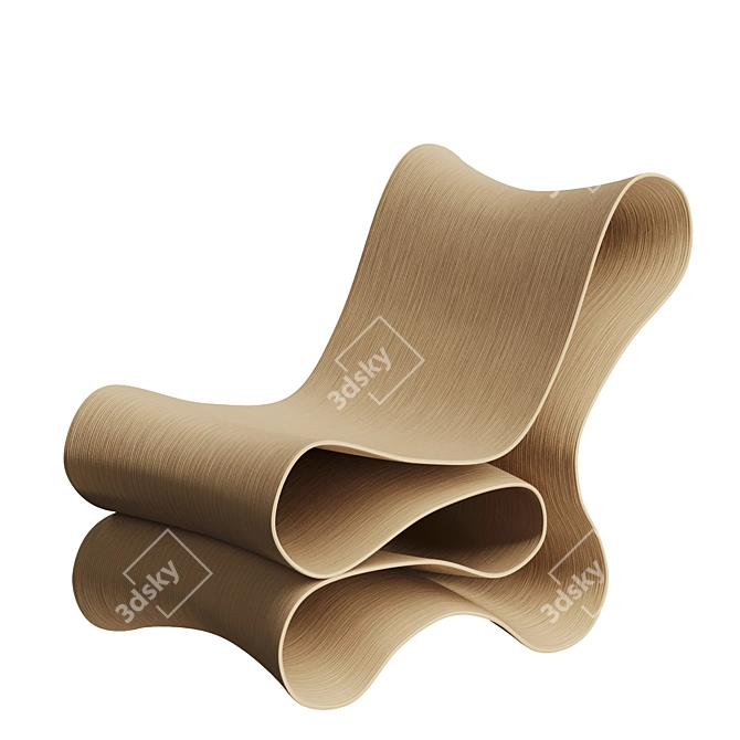 Title: EcoForm Chair: Sustainable Design 3D model image 2