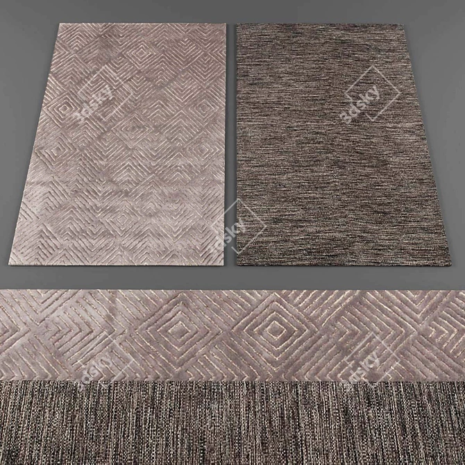 Elegant Rug Collection 310 3D model image 2