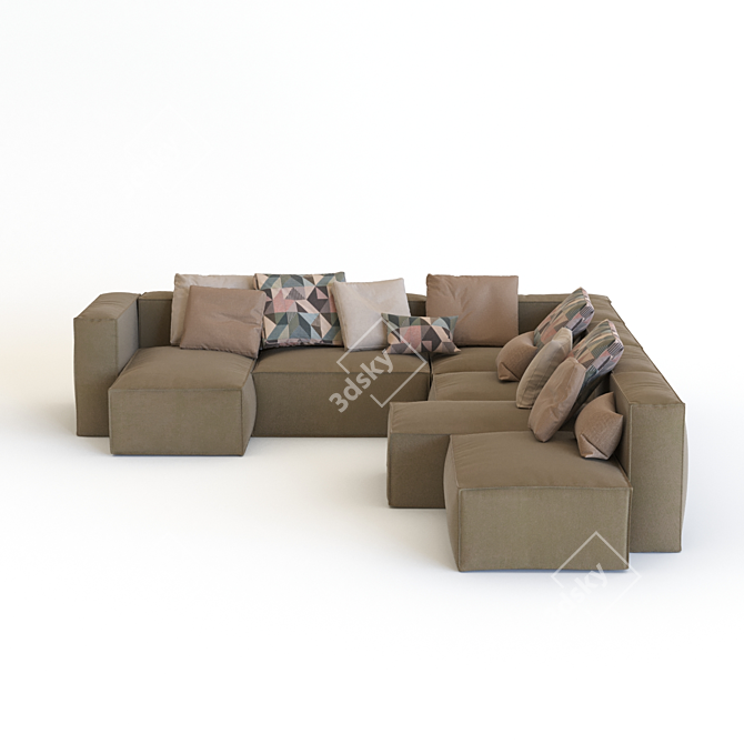 Maya Modular Sofa: Stylish and Versatile 3D model image 3