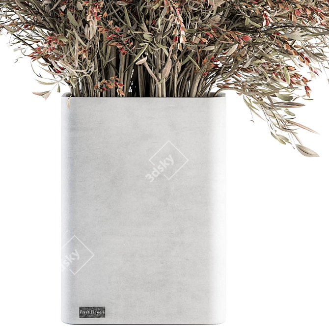 Elegant Branch Bouquet - Vase Included 3D model image 4