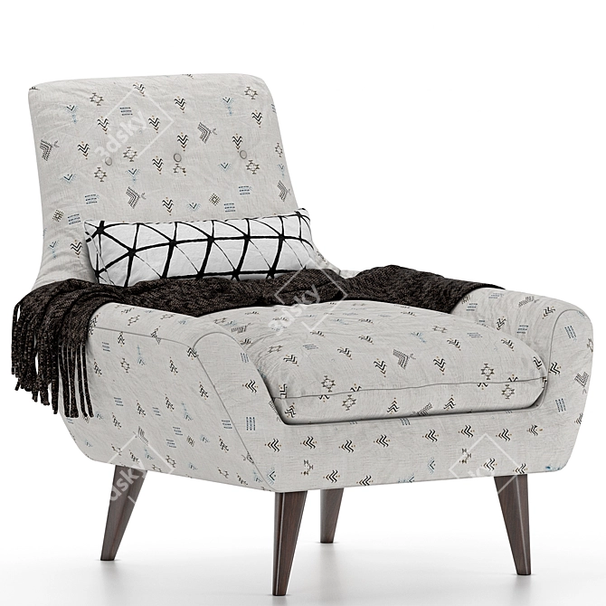 Modern Ziggy Arhaus Chair 3D model image 1