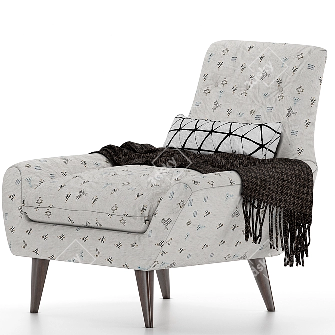 Modern Ziggy Arhaus Chair 3D model image 2