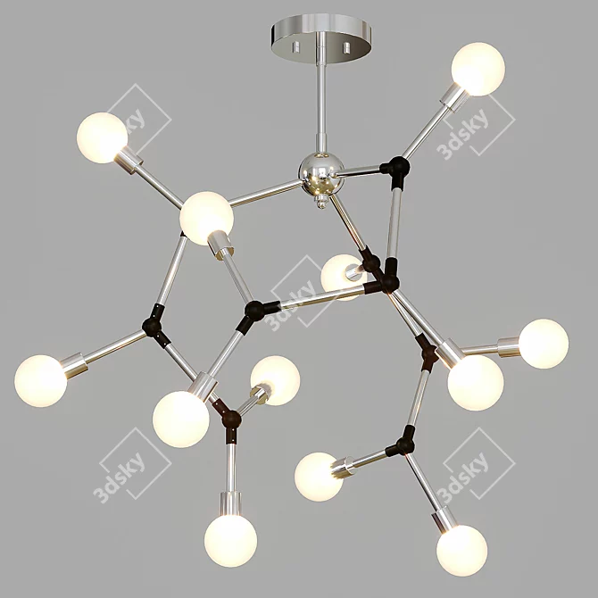 Anima Chandelier: Stunning 3D Max & Corona Compatible Design 3D model image 1