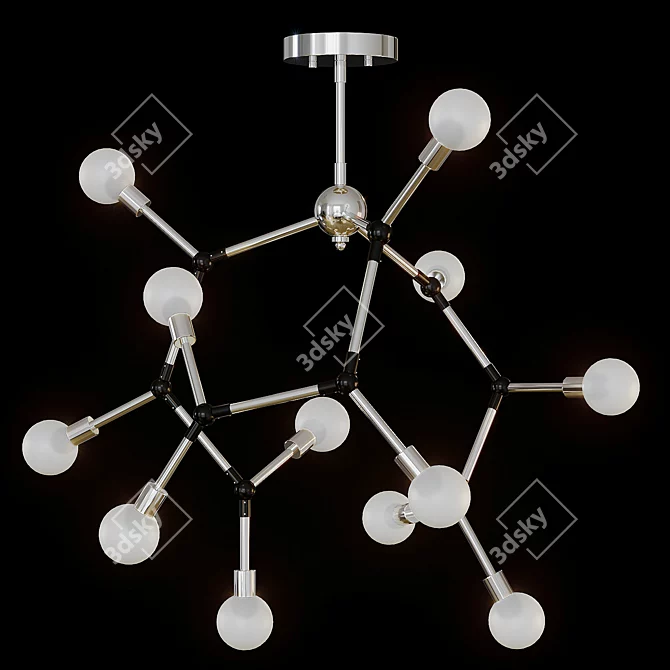 Anima Chandelier: Stunning 3D Max & Corona Compatible Design 3D model image 2