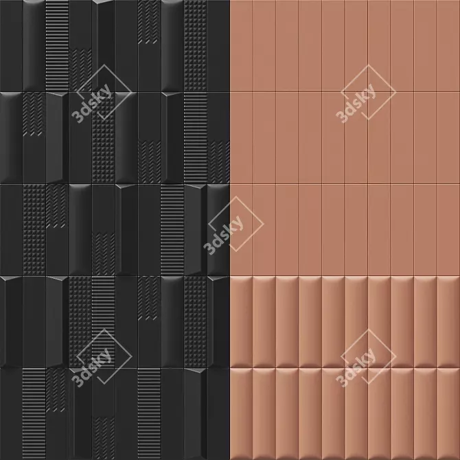 6 Styles of 41zero42 Ceramic Biscuit Tiles 3D model image 2