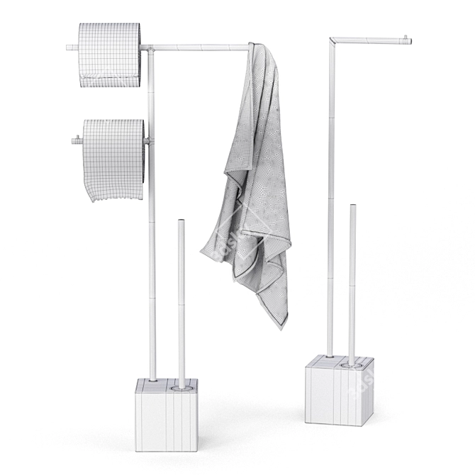 Antonio Lupi Biviocombi: Versatile Bathroom Accessory 3D model image 2