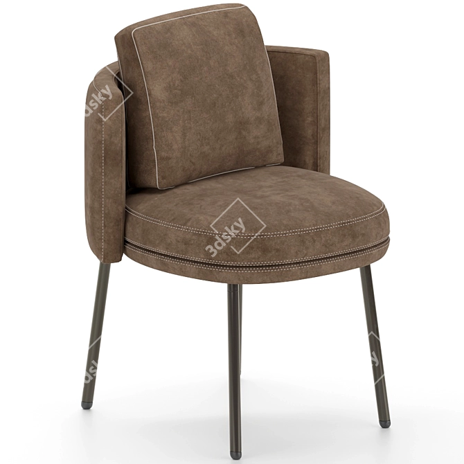 Elegant Torii Dining Chair 3D model image 7