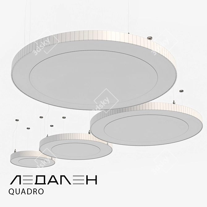 Elegant Round OMBRA Lamp 3D model image 4