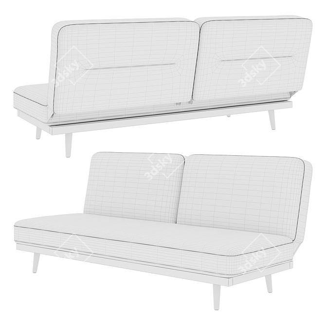 Stylish La Redoute Cooly Sofa 3D model image 2